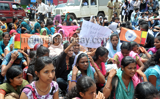 All College Students Association protest